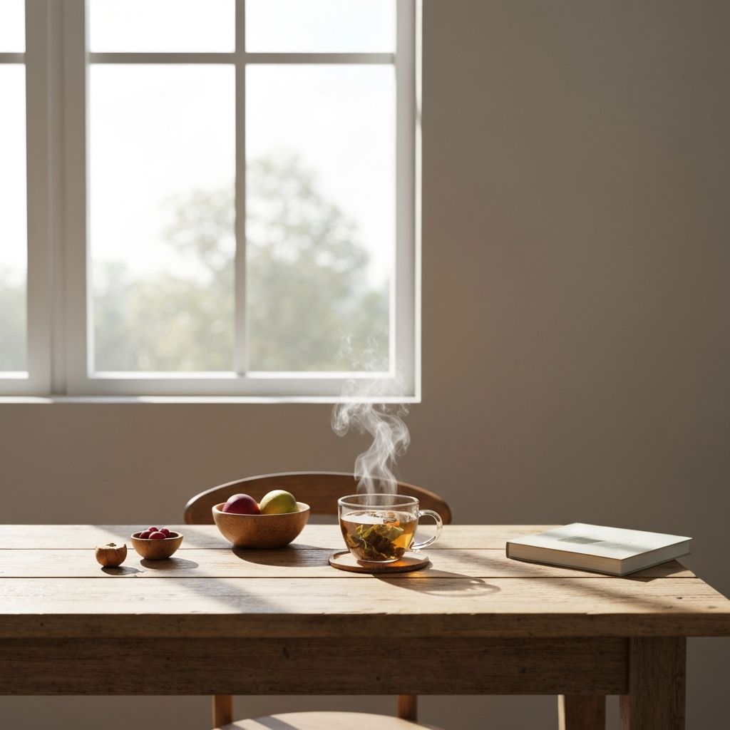 Morning routine concept